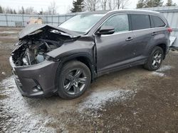 Toyota salvage cars for sale: 2019 Toyota Highlander Limited