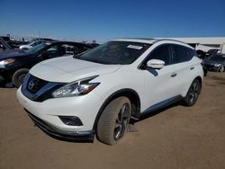 Salvage cars for sale at Brighton, CO auction: 2015 Nissan Murano S
