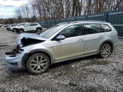 Salvage cars for sale at Candia, NH auction: 2017 Volkswagen Golf Alltrack S