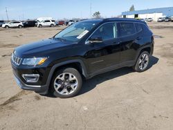 Salvage cars for sale at Woodhaven, MI auction: 2020 Jeep Compass Limited