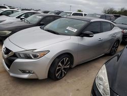 Salvage cars for sale from Copart Wilmer, TX: 2016 Nissan Maxima 3.5S