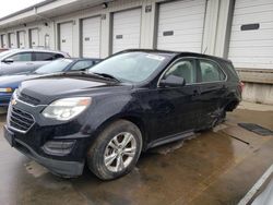 Salvage cars for sale at Louisville, KY auction: 2016 Chevrolet Equinox LS