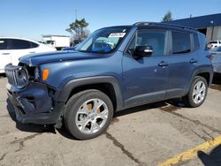 Salvage cars for sale at Woodhaven, MI auction: 2022 Jeep Renegade Limited