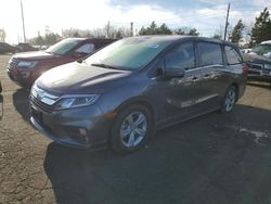 Salvage cars for sale at Denver, CO auction: 2019 Honda Odyssey EXL