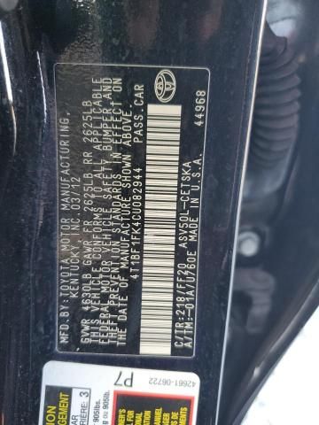 2012 Toyota Camry Base