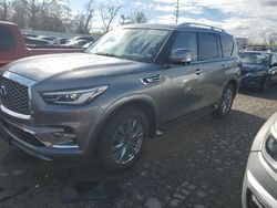 Salvage cars for sale from Copart Bridgeton, MO: 2021 Infiniti QX80 Luxe