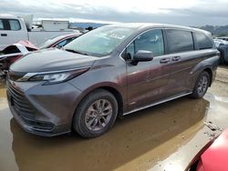 Salvage cars for sale from Copart San Martin, CA: 2021 Toyota Sienna LE