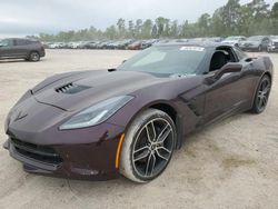 Chevrolet Corvette salvage cars for sale: 2018 Chevrolet Corvette Stingray 1LT