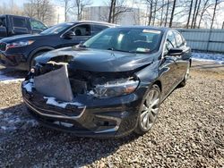 Salvage cars for sale from Copart Central Square, NY: 2017 Chevrolet Malibu Premier