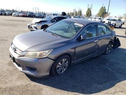 Salvage cars for sale from Copart Rancho Cucamonga, CA: 2013 Honda Accord LX