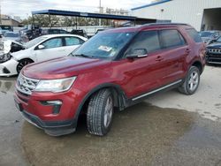 Ford Explorer salvage cars for sale: 2018 Ford Explorer XLT