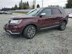 2018 Ford Explorer Platinum en venta en Graham, WA