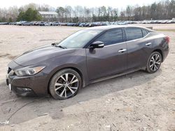 Salvage cars for sale at Charles City, VA auction: 2016 Nissan Maxima 3.5S