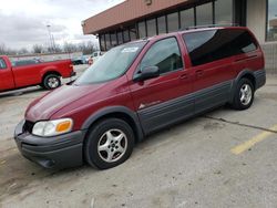 Salvage cars for sale from Copart Fort Wayne, IN: 2005 Pontiac Montana Luxury