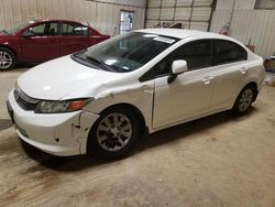 Salvage cars for sale from Copart Abilene, TX: 2012 Honda Civic LX