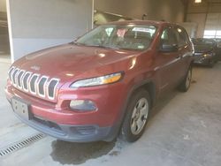 Salvage cars for sale at Sandston, VA auction: 2016 Jeep Cherokee Sport