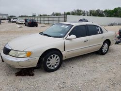 Salvage cars for sale from Copart New Braunfels, TX: 2002 Lincoln Continental
