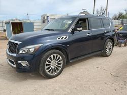 Salvage cars for sale at Oklahoma City, OK auction: 2016 Infiniti QX80