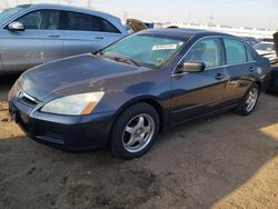 Honda Accord EX salvage cars for sale: 2007 Honda Accord EX