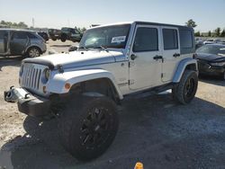 Salvage cars for sale from Copart Houston, TX: 2009 Jeep Wrangler Unlimited Sahara