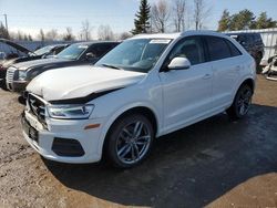 Salvage cars for sale at Bowmanville, ON auction: 2017 Audi Q3 Premium Plus