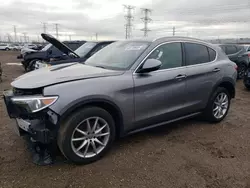 Salvage cars for sale at Elgin, IL auction: 2018 Alfa Romeo Stelvio TI