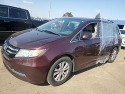 Honda Odyssey EX salvage cars for sale: 2015 Honda Odyssey EX