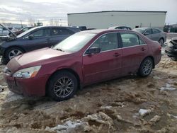 Salvage cars for sale from Copart Rocky View County, AB: 2003 Honda Accord EX