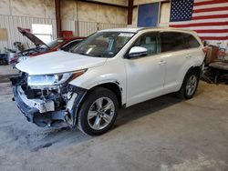 Toyota Highlander Limited salvage cars for sale: 2017 Toyota Highlander Limited