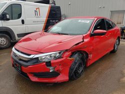 Honda Civic salvage cars for sale: 2016 Honda Civic LX