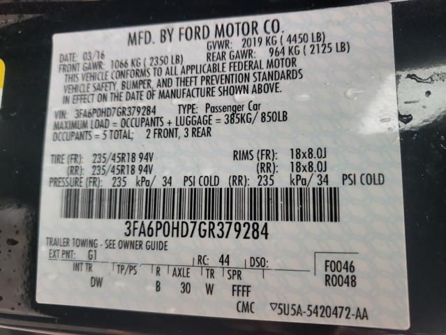 2016 Ford Fusion SE