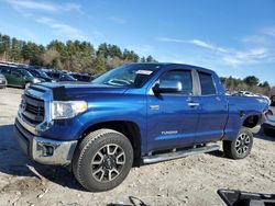 Salvage cars for sale at Mendon, MA auction: 2015 Toyota Tundra Double Cab SR/SR5