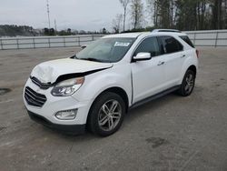 Salvage cars for sale from Copart Dunn, NC: 2016 Chevrolet Equinox LTZ