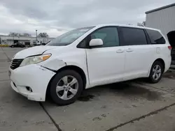 Salvage cars for sale at Sacramento, CA auction: 2012 Toyota Sienna Base