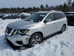 Salvage cars for sale at Windham, ME auction: 2017 Nissan Pathfinder S