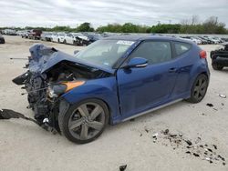 Salvage cars for sale at San Antonio, TX auction: 2015 Hyundai Veloster Turbo