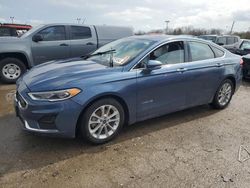 Salvage cars for sale at Indianapolis, IN auction: 2019 Ford Fusion SEL