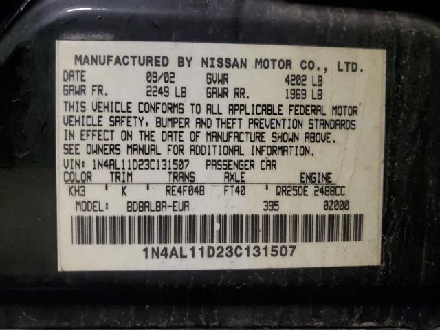 2003 Nissan Altima Base