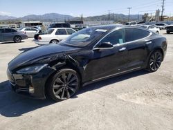 Salvage cars for sale at Sun Valley, CA auction: 2013 Tesla Model S