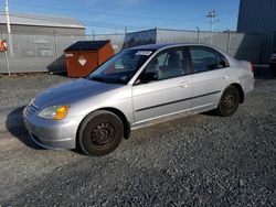 Honda Civic DX salvage cars for sale: 2002 Honda Civic DX