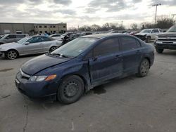 Salvage cars for sale from Copart Wilmer, TX: 2007 Honda Civic LX