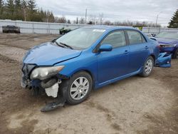 Vehiculos salvage en venta de Copart Bowmanville, ON: 2009 Toyota Corolla Base