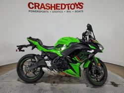 Salvage cars for sale from Copart Dallas, TX: 2023 Kawasaki EX650 P