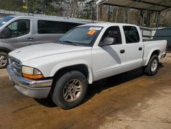 Salvage cars for sale at Austell, GA auction: 2004 Dodge Dakota Quad SLT