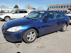 Salvage cars for sale at Littleton, CO auction: 2005 Honda Accord EX