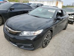 Salvage cars for sale from Copart Cahokia Heights, IL: 2017 Honda Accord EXL