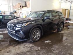 Salvage cars for sale at Ham Lake, MN auction: 2022 Toyota Highlander Platinum