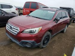 Subaru salvage cars for sale: 2015 Subaru Outback 2.5I