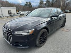 Salvage cars for sale at North Billerica, MA auction: 2016 Audi A6 Premium Plus