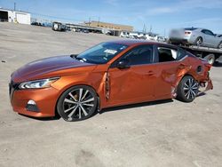 Nissan Altima SR salvage cars for sale: 2021 Nissan Altima SR